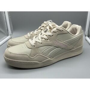 NEW Reebok Size 10 Women BB4000 Pink Cream Gray Fashion Sneakers Suede & Leather
